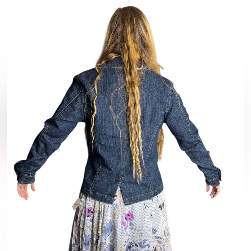 Lamasini Denim Jean Jacket - Picture 3 of 10